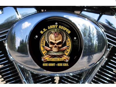 Harley Air Cleaner Cover - Army Sniper